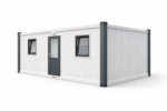 Birou modular cu cadru albastru