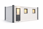 Birou modular cu cadru albastru