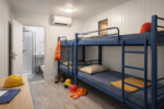 Birou modular cu cadru albastru