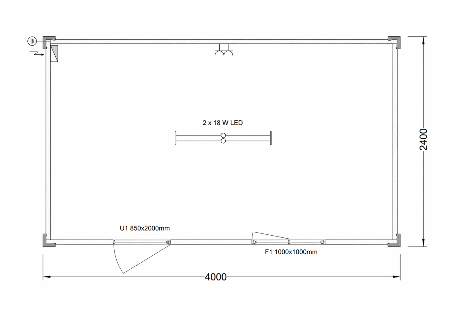 birou 2 Schita 4 x 24m Autocad birou 2 Schita 4 x 24m Autocad