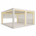 Pergolă modernă cu iluminat LED