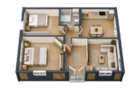 casa modulara 63 mp 3 module 7×3 alb ral 9002.png