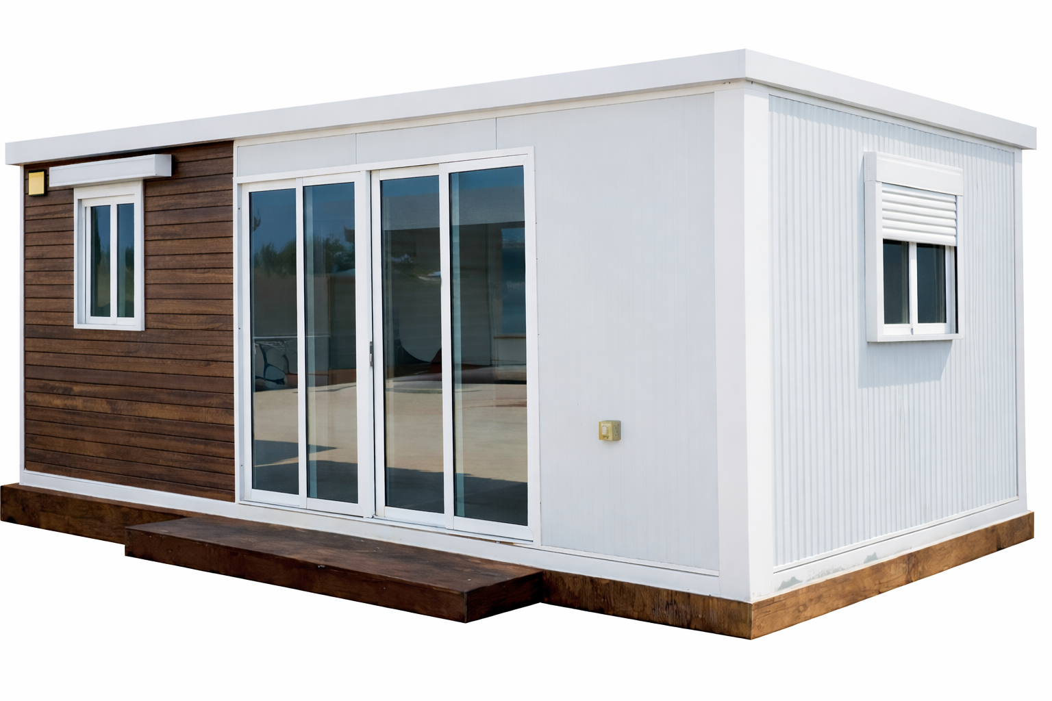 Clădire modulară modernă cu lemn Clădire modulară modernă cu lemn