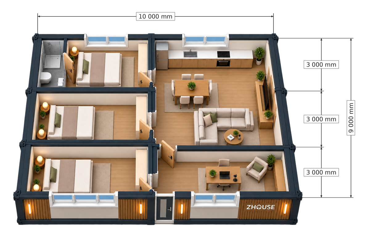 casa modulara 90 mp 3 module 10x3m zhouse cote.png casa modulara 90 mp 3 module 10x3m zhouse cote.png