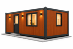 Casă modulară modernă cu accente de lemn (4)
