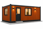 Casă modulară modernă cu accente de lemn (4)