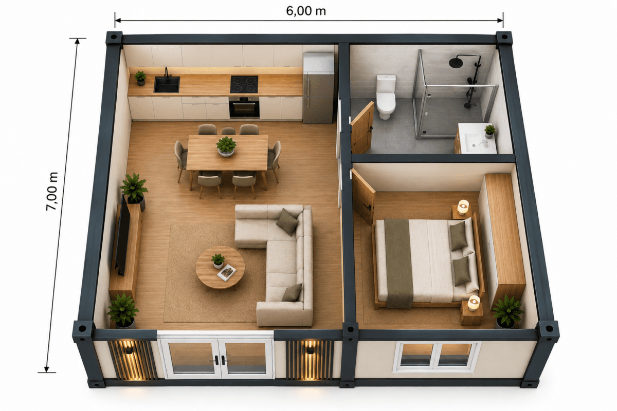 casa din containere 42 mp 7x6m compartimentare 3d zhousecontainer.png casa din containere 42 mp 7x6m compartimentare 3d zhousecontainer.png