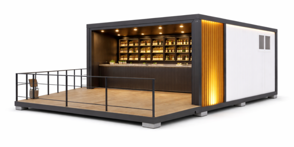 Bar modular cu terasa exterioara