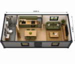 Oficiu modular din containere de transport