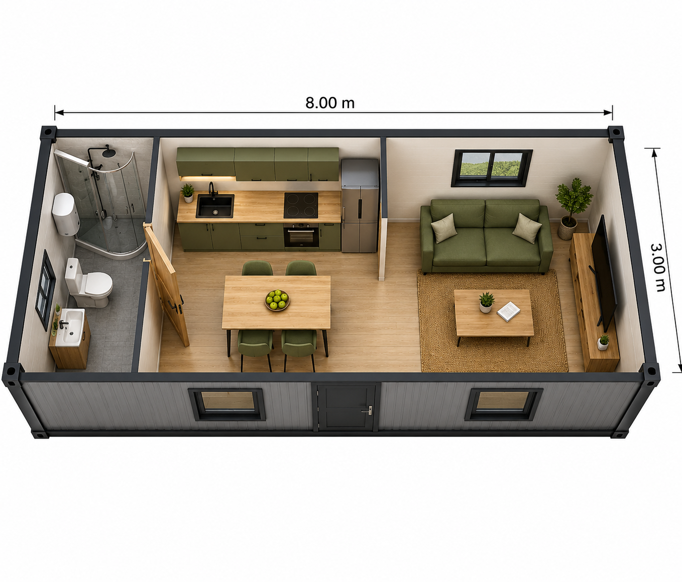 casa din containere 24mp 8x3m compartimentare 3d zhousecontainer.png casa din containere 24mp 8x3m compartimentare 3d zhousecontainer.png