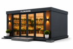 container florarie 6×3 ral7016
