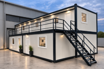 Clădire modulară la un site industrial