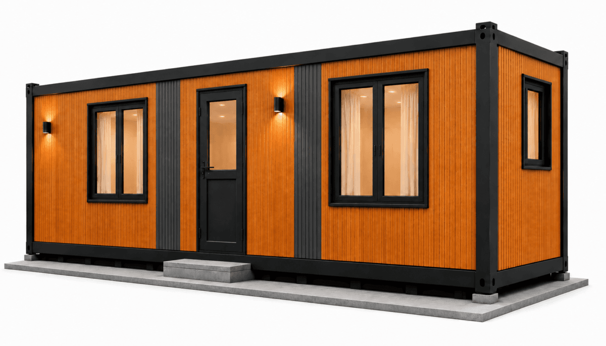 Casă din containere 24 mp (9 × 3 m) Casă din containere 24 mp (9 × 3 m)