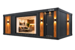 casa din containere 27mp 9x3m 2 camere baie gri antracit lemn zhouse.png