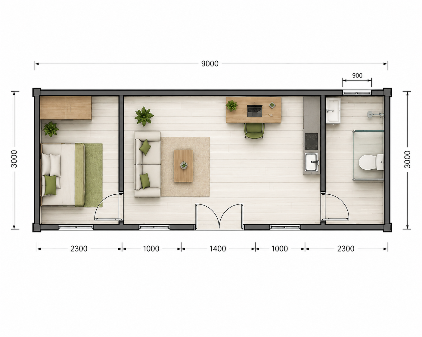 casa modulara 9x3 zhousecontainer casa modulara 9x3 zhousecontainer